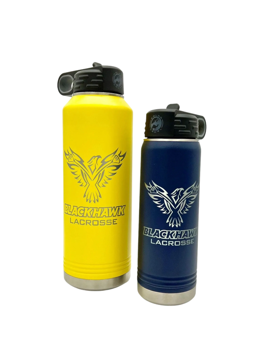 Blackhawk Lacrosse Water Bottles: Team Logo & Personalized!