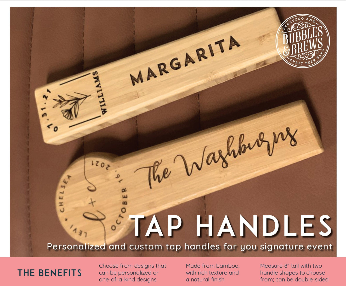 Personalized and Custom Tap Handles