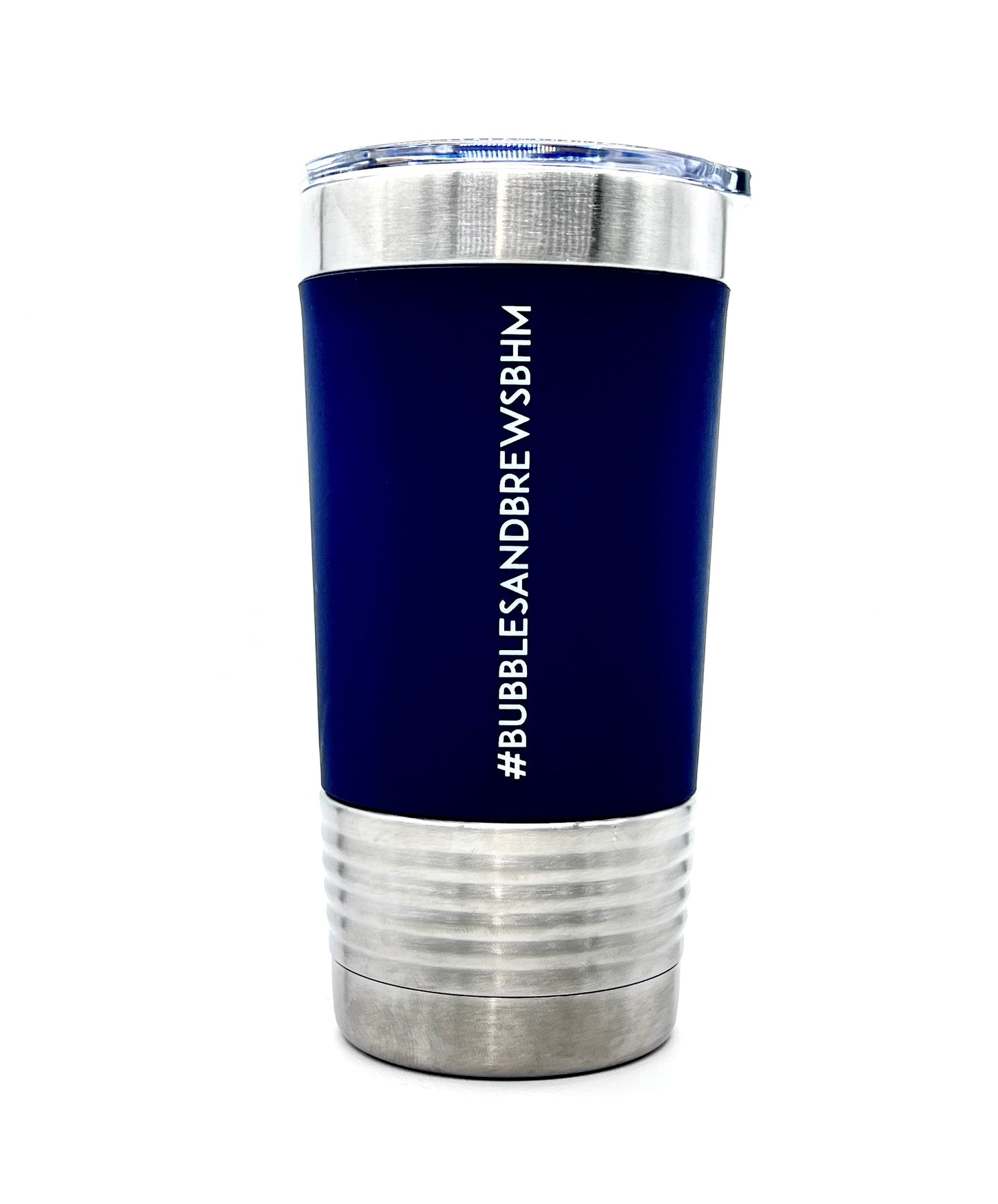 20 oz. Engraved Tumblers with Silicone Grip and Clear Lid