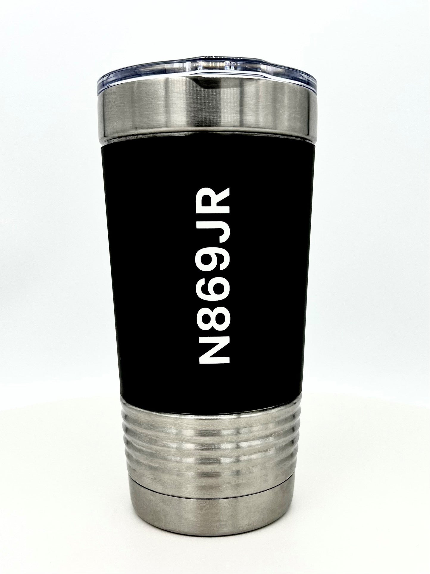 20 oz. Engraved Tumblers with Silicone Grip and Clear Lid